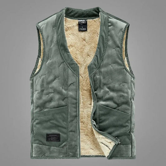 Down Vest for Men | Velvet-Touch, Relaxed Fit | Winter | Green