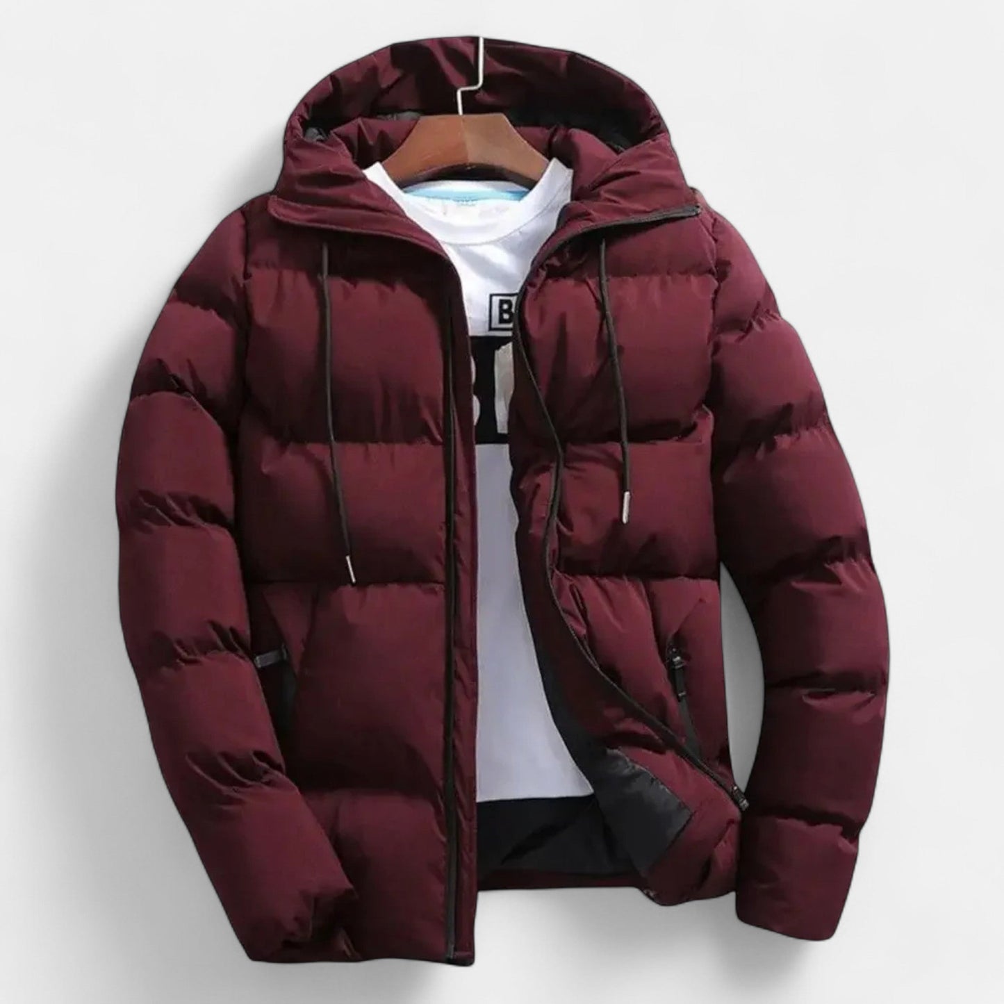 Down jacket for Men | Quilted Design | Winter | Burgundy