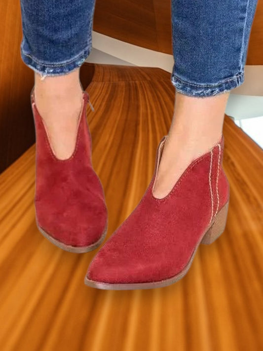 Finley | Stylish Orthopedic Boots for Women with Zipper Closure for All-Day Comfort and Support | Red