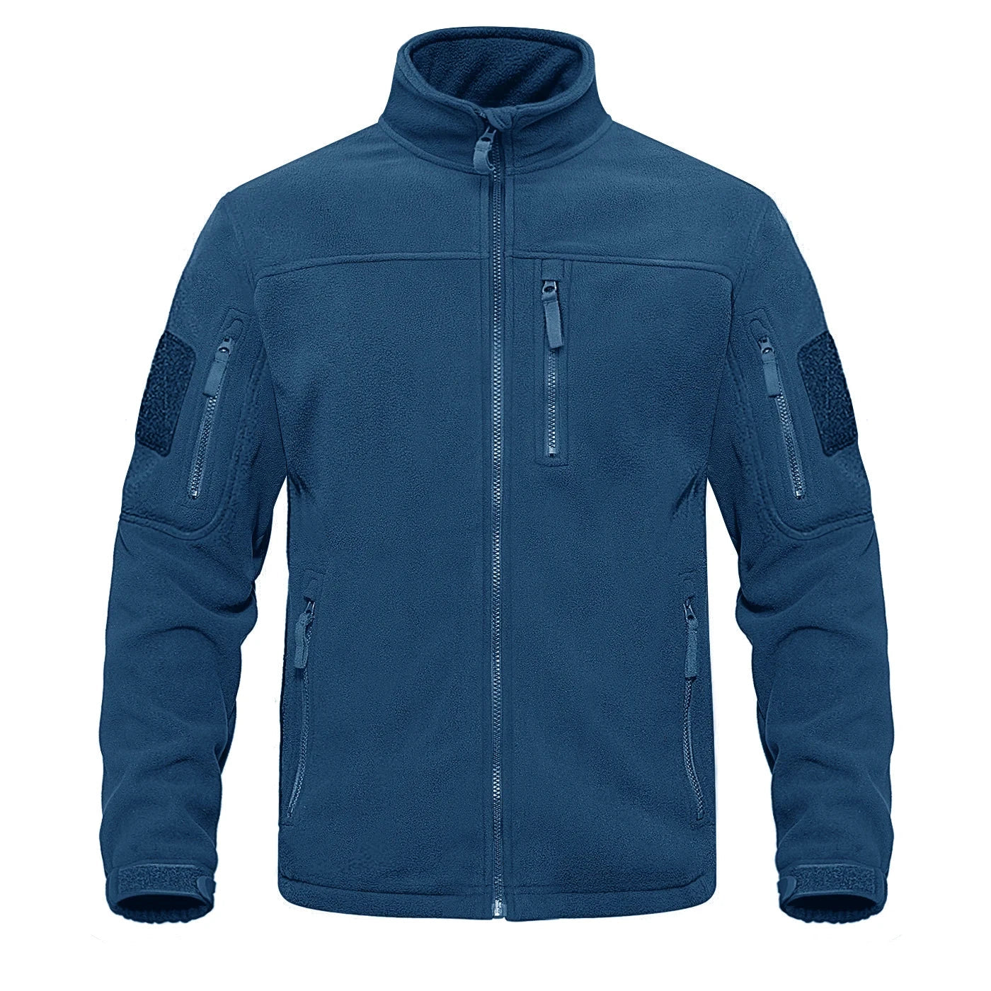 Fleece Jacket For Men | Thermal, High-Collared | Regular Fit | Blue Green