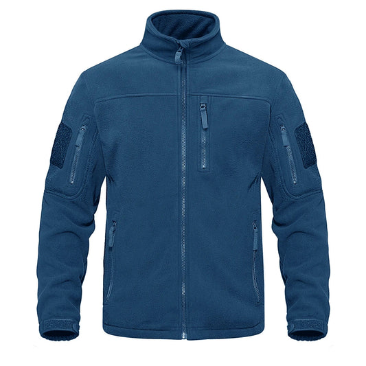 Fleece Jacket For Men | Thermal, High-Collared | Regular Fit | Blue Green