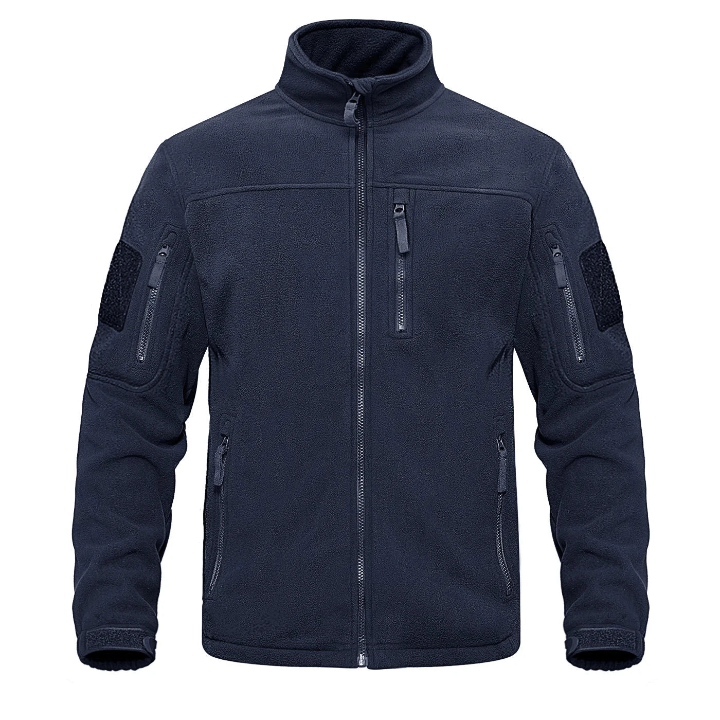 Fleece Jacket For Men | Thermal, High-Collared | Regular Fit | Navy