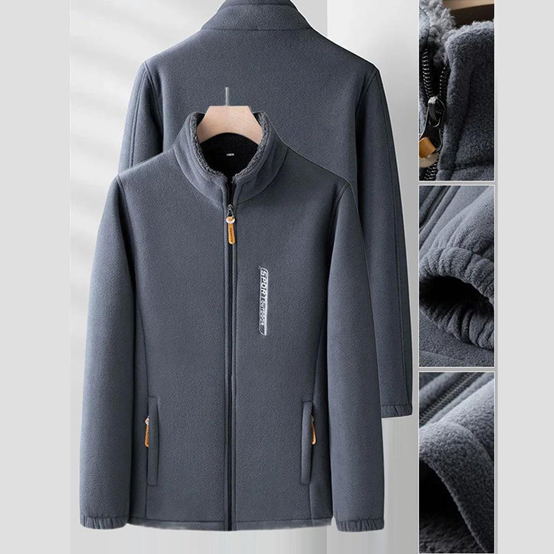 Fleece Jacket for Men, Double-Sided | Winter | Gray1