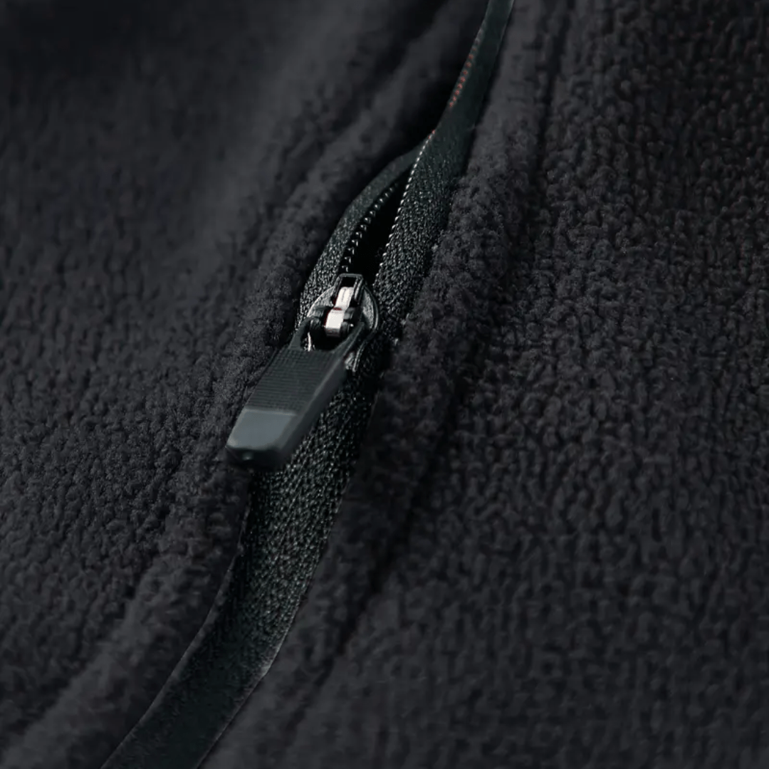 Fleece Jacket for Men, Thermal, Half-Zip | Winter Wear | Black3