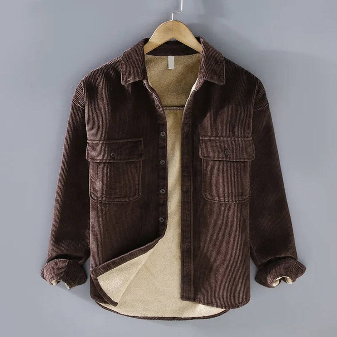 Fleece Jacket for Men & Women | Hip-Length Corduroy 8