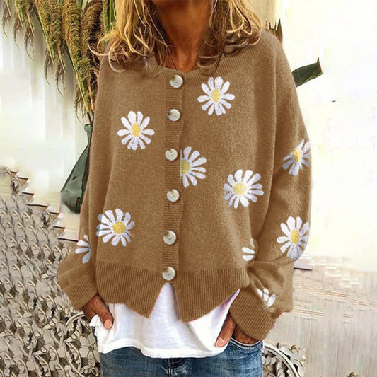 Floral Print Cardigan for Women | Lightweight Relaxed Fit 0