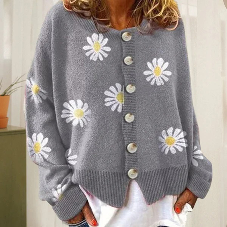 Floral Print Cardigan for Women | Lightweight Relaxed Fit 1