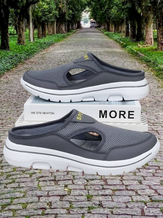 Helle | Sporty Orthopedic Sandals for Women with Shock Absorption and Breathable Mesh | Gray