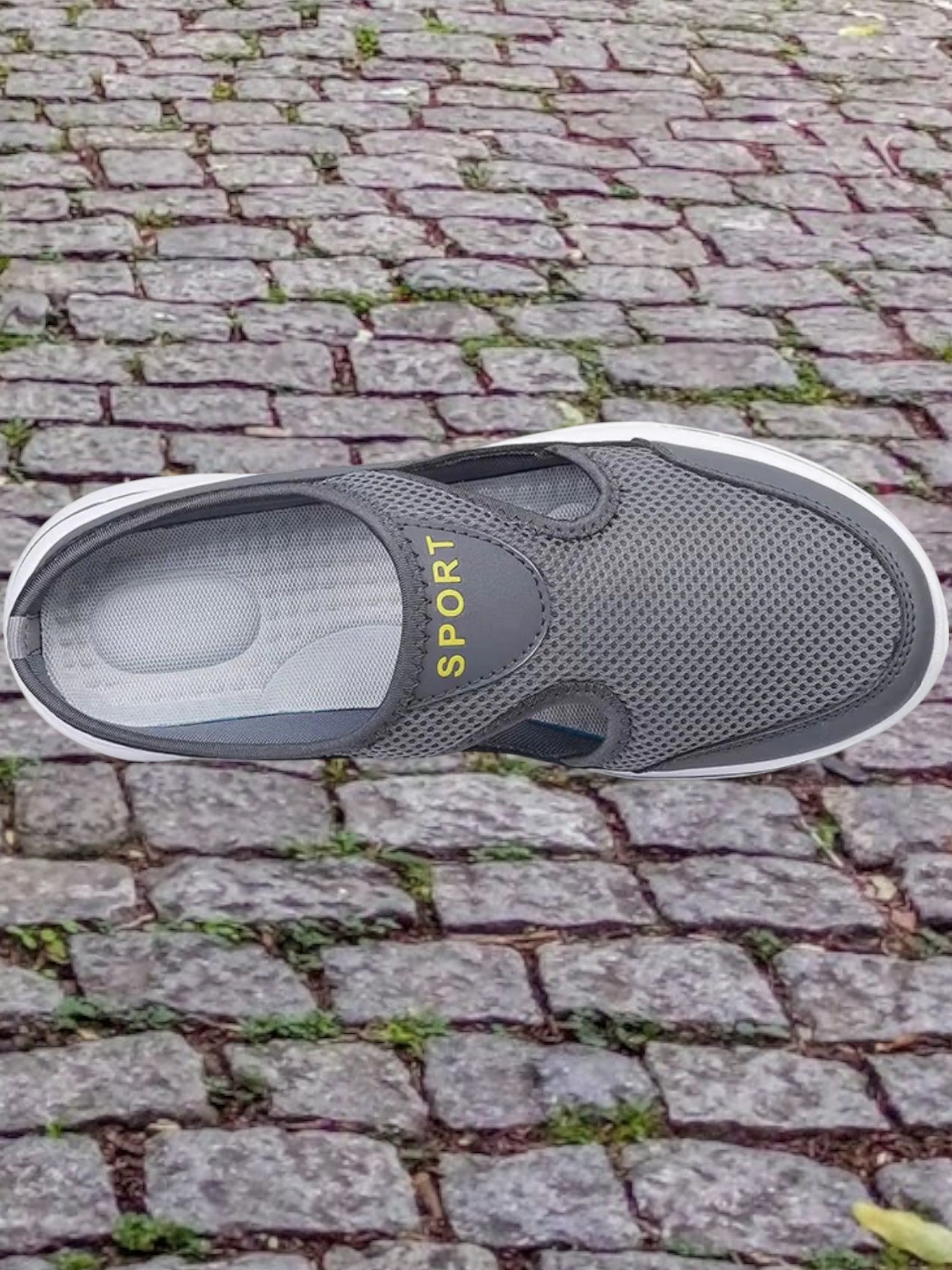 Helle | Sporty Orthopedic Sandals for Women with Shock Absorption and Breathable Mesh | Gray 3