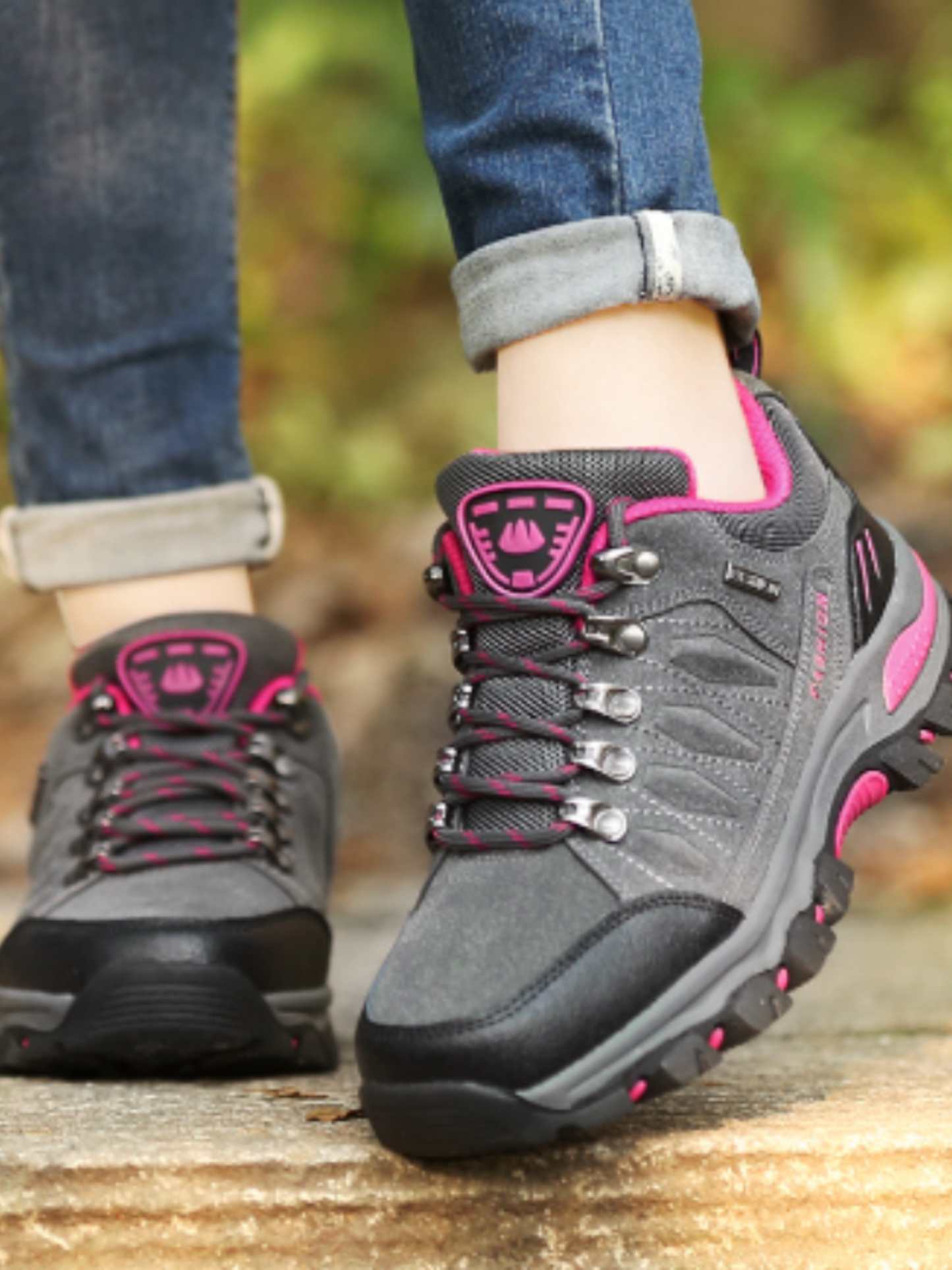 Hiking Shoes for Women | Lightweight Non-Slip Design | Gray1