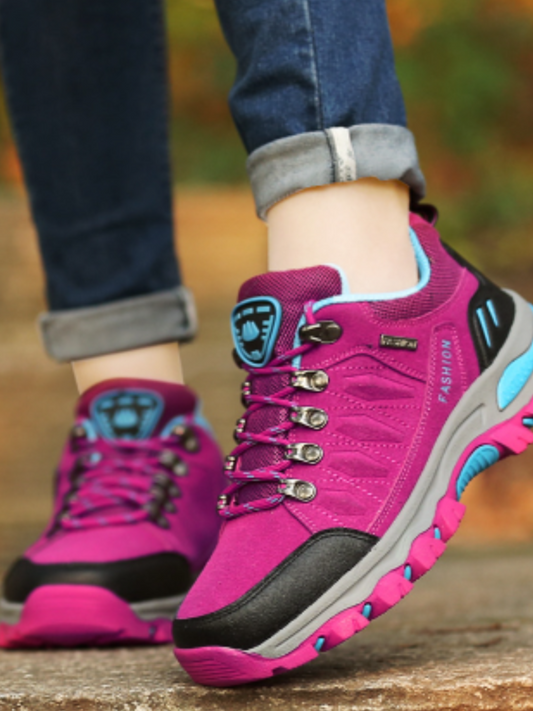 Hiking Shoes for Women | Lightweight Non-Slip Design | Rose Red