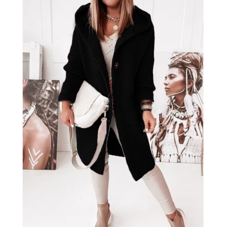 Hooded Cardigan for Men & Women, Loose Fit, Soft Fabric | Year-Round Wear 1