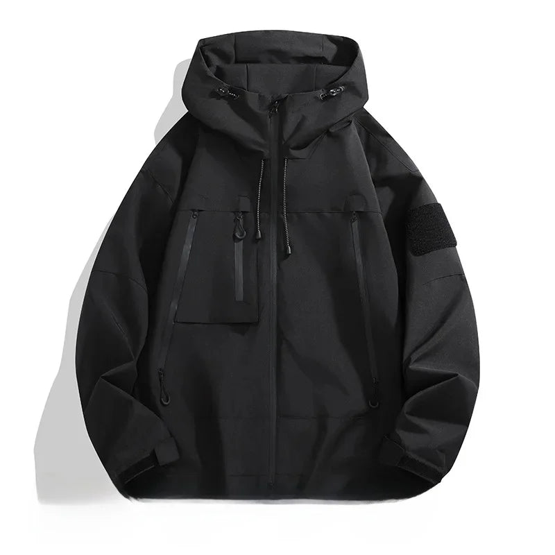 Hooded Lightweight  Jacket | Softshell, Outdoor | Black