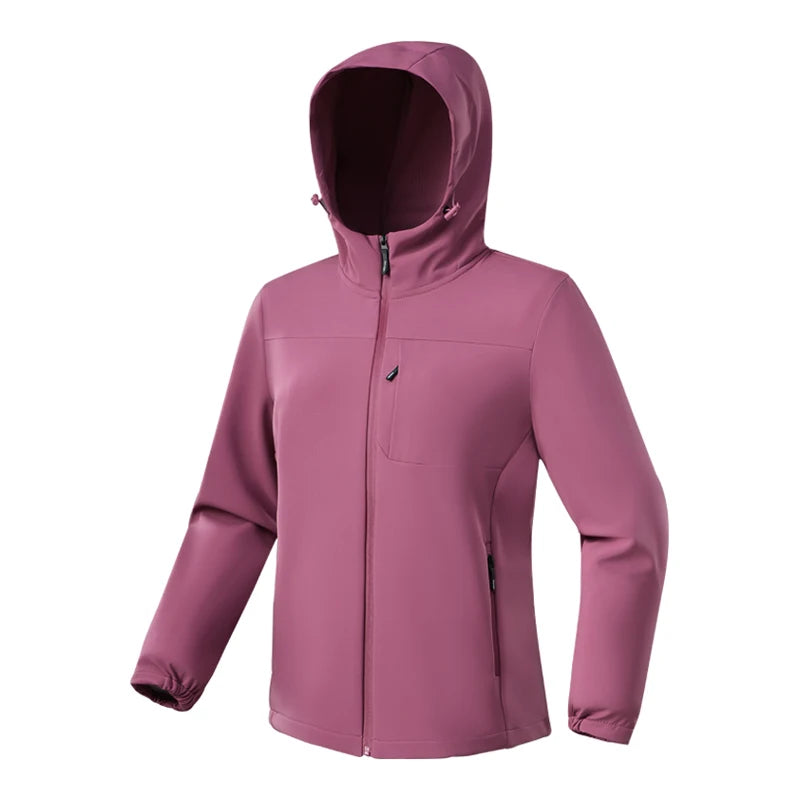 Hooded Lightweight Jacket for Women | Water-Resistant | Pink