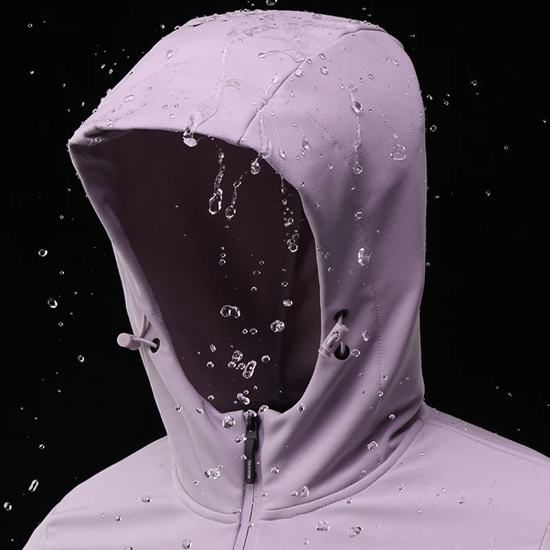 Hooded Lightweight Jacket for Women | Water-Resistant | Purple1
