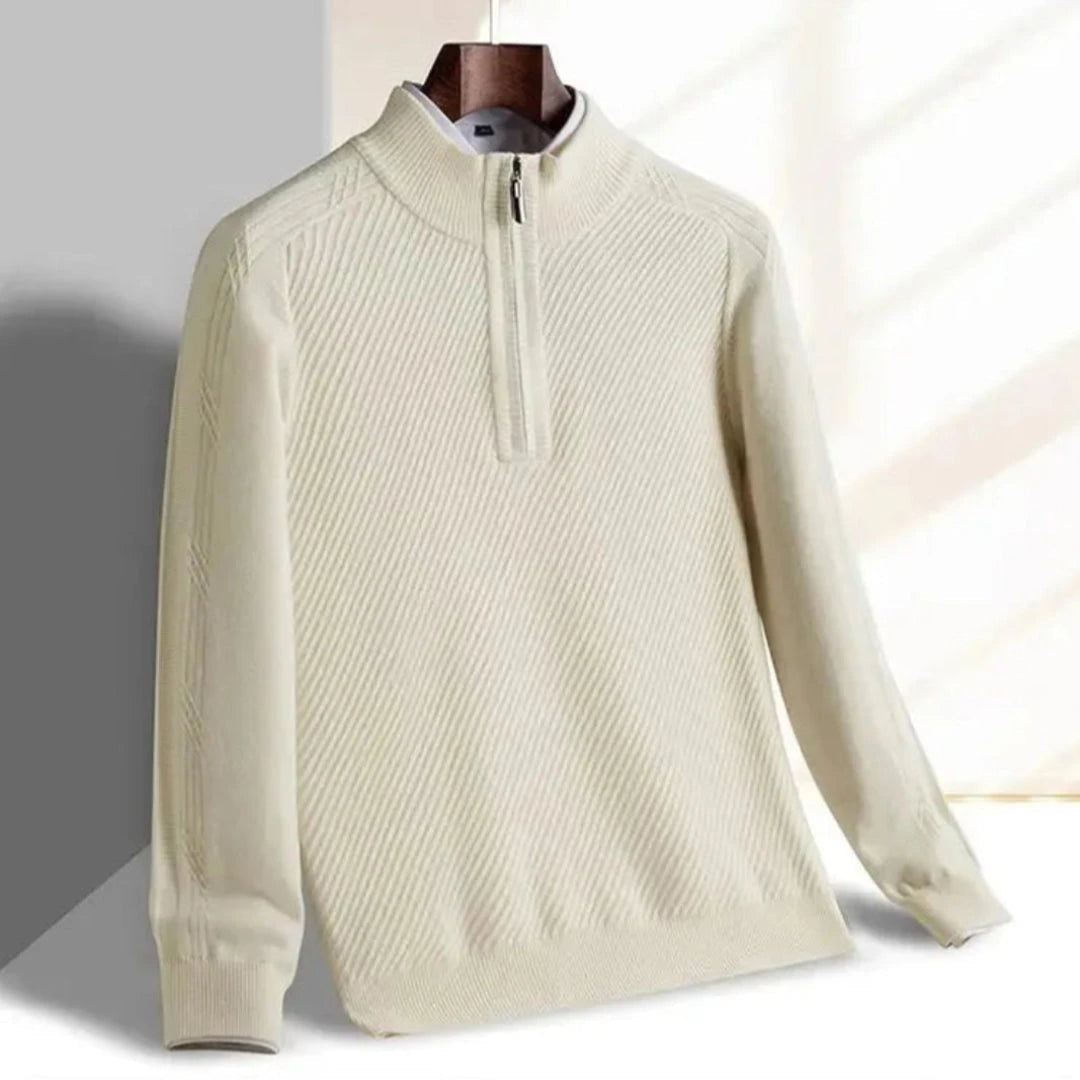Knit Sweater for Men | Ribbed Texture, Lightweight | Regular Fit 5