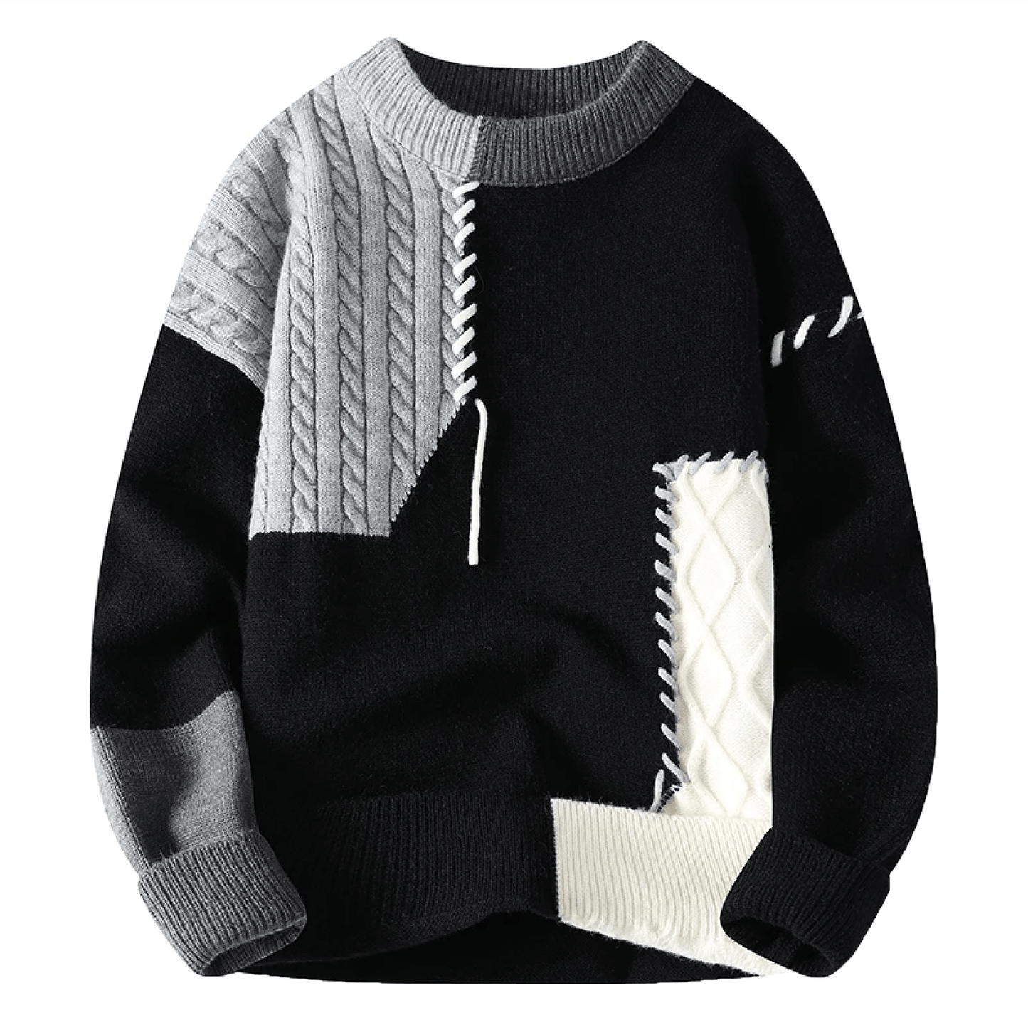 Knitted Sweater For Men | Slim Fit | Winter | Black