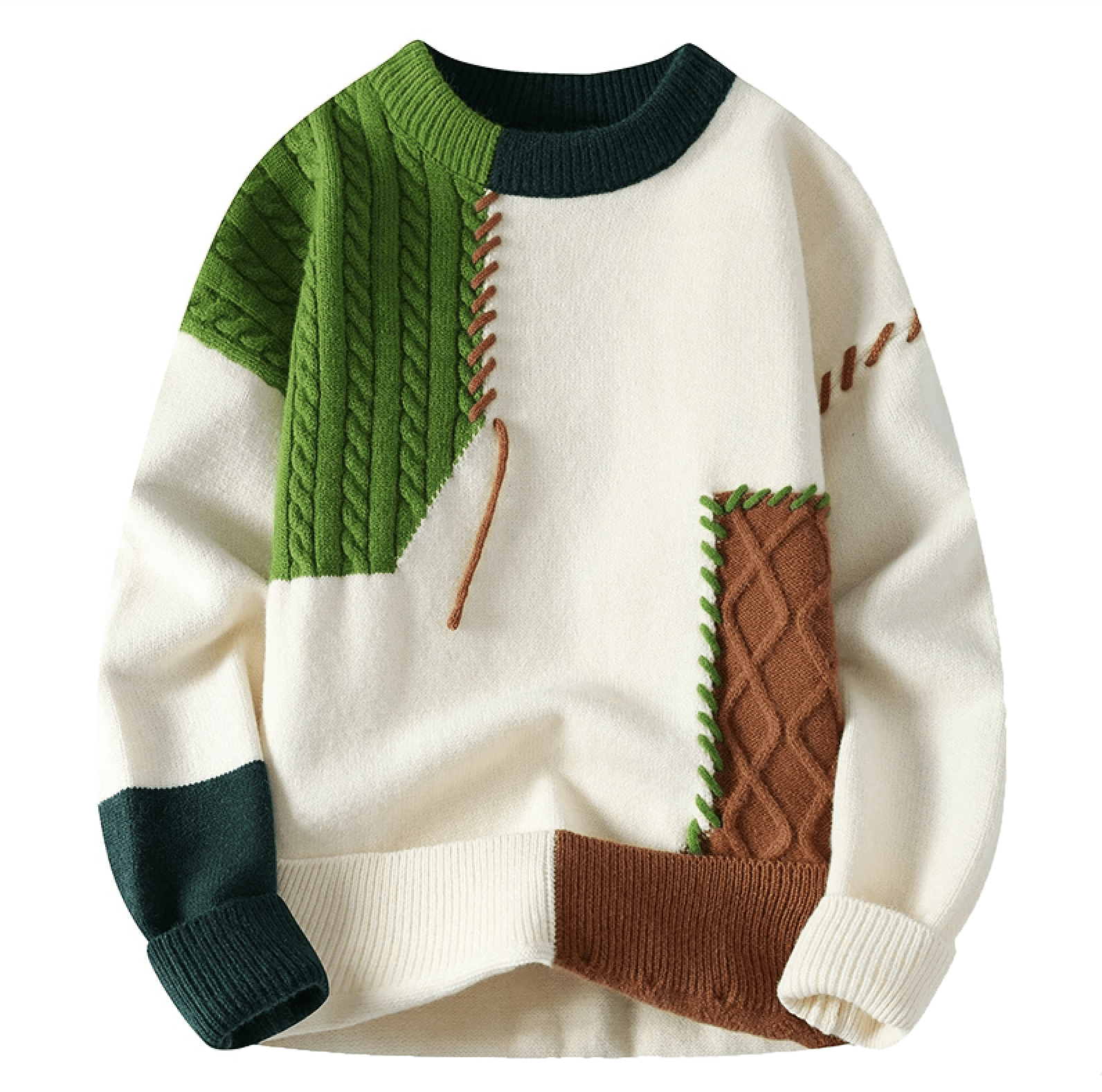 Knitted Sweater For Men | Slim Fit | Winter | Green