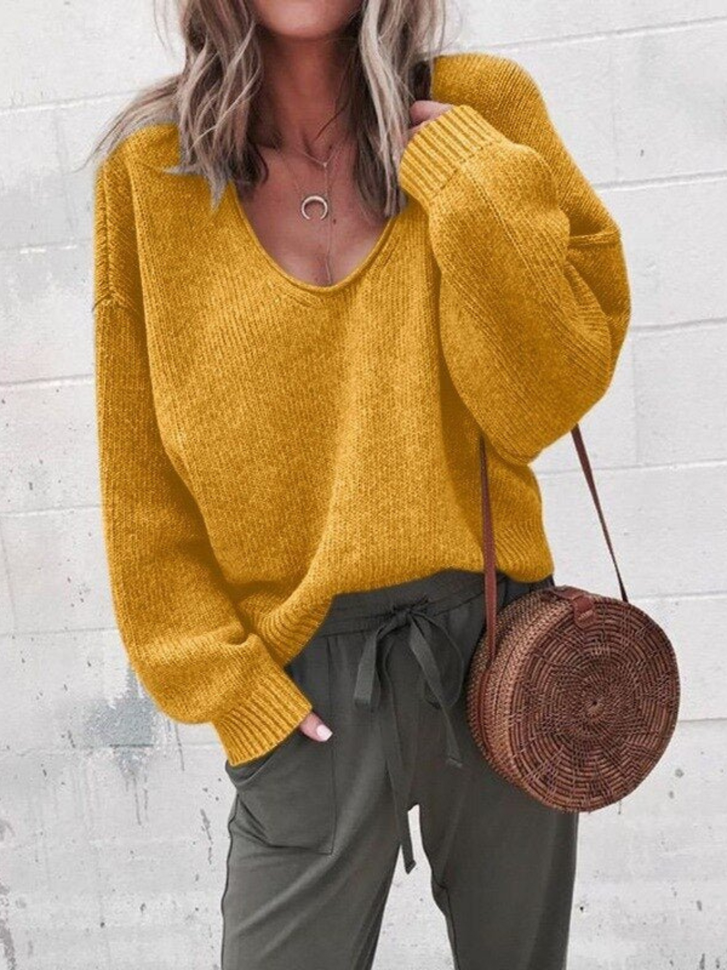 Knitted Sweater for Women | Flattering Fit | Yellow