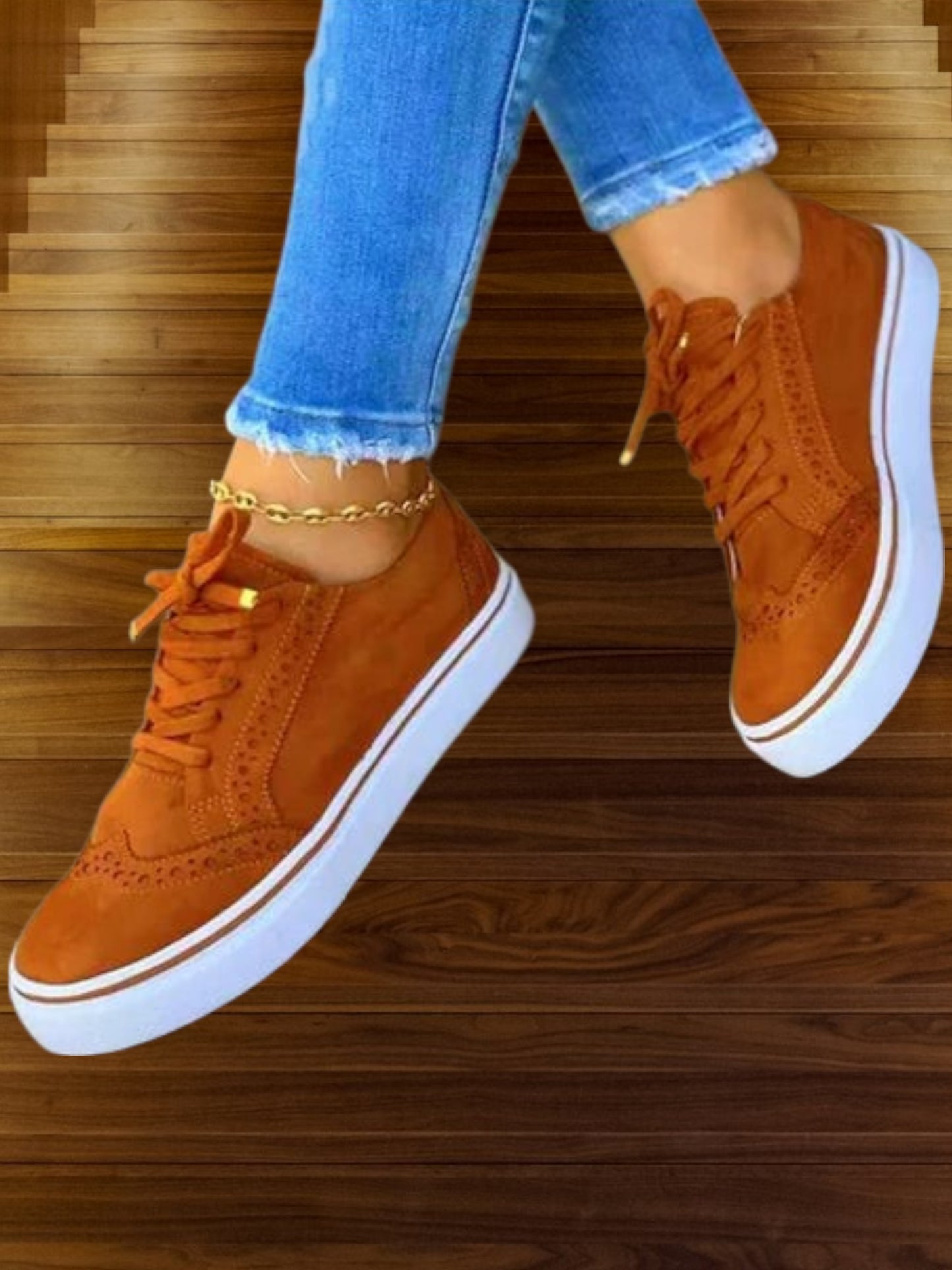 Lace-Up Orthopedic Sneakers with Round Toe and Ergonomic Insole | Bown