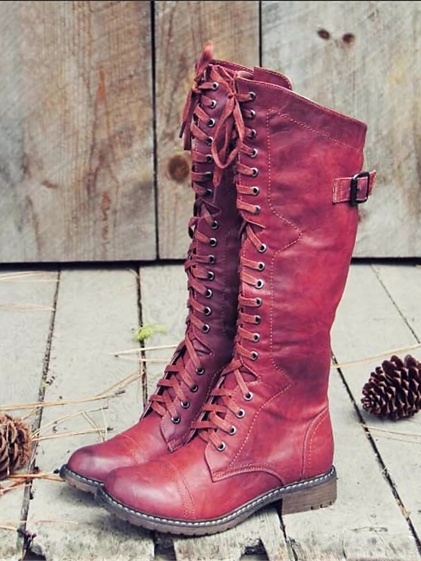 Leather Boots | Lace up closure 1