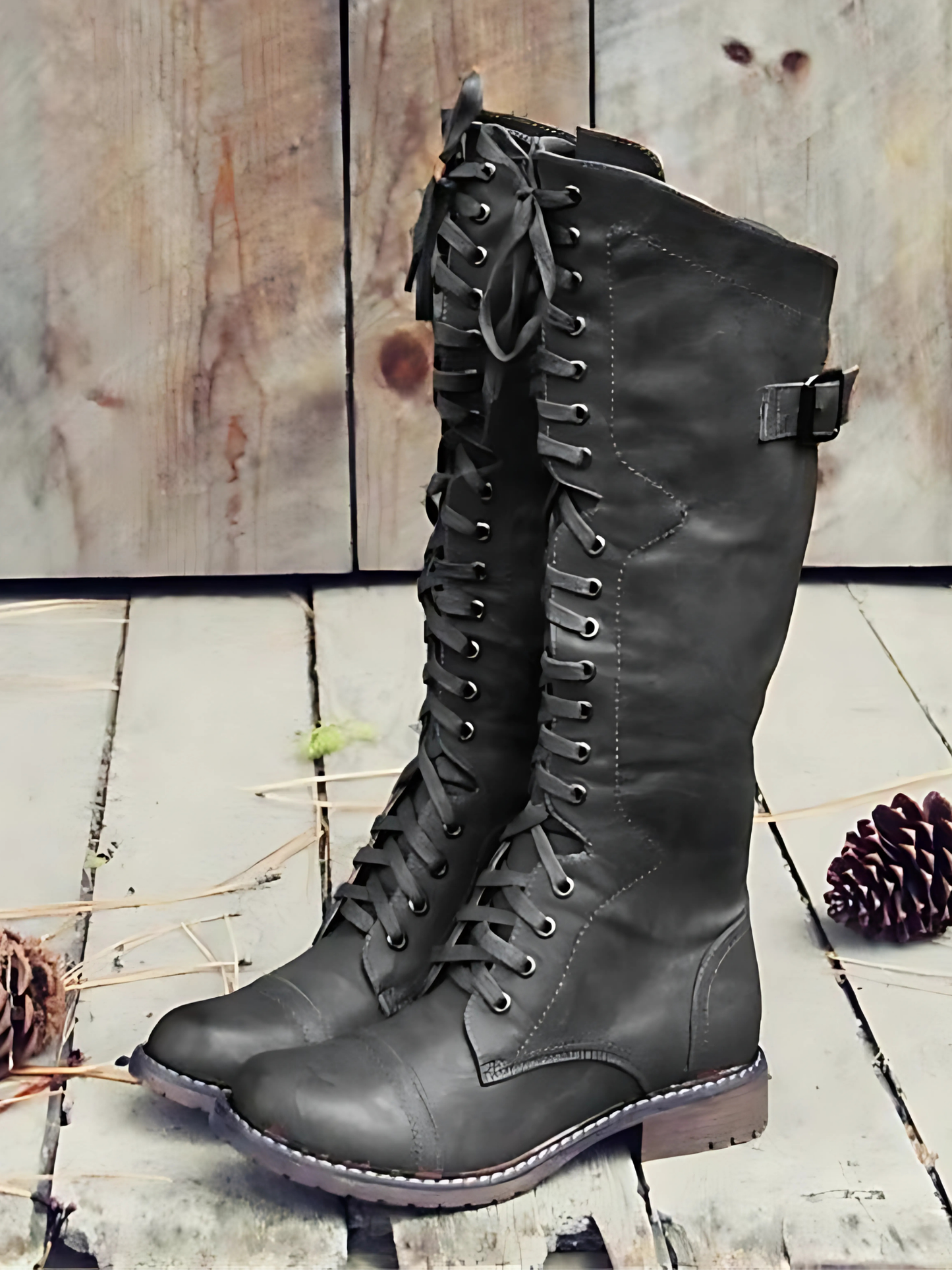 Leather Boots | Lace up closure 2