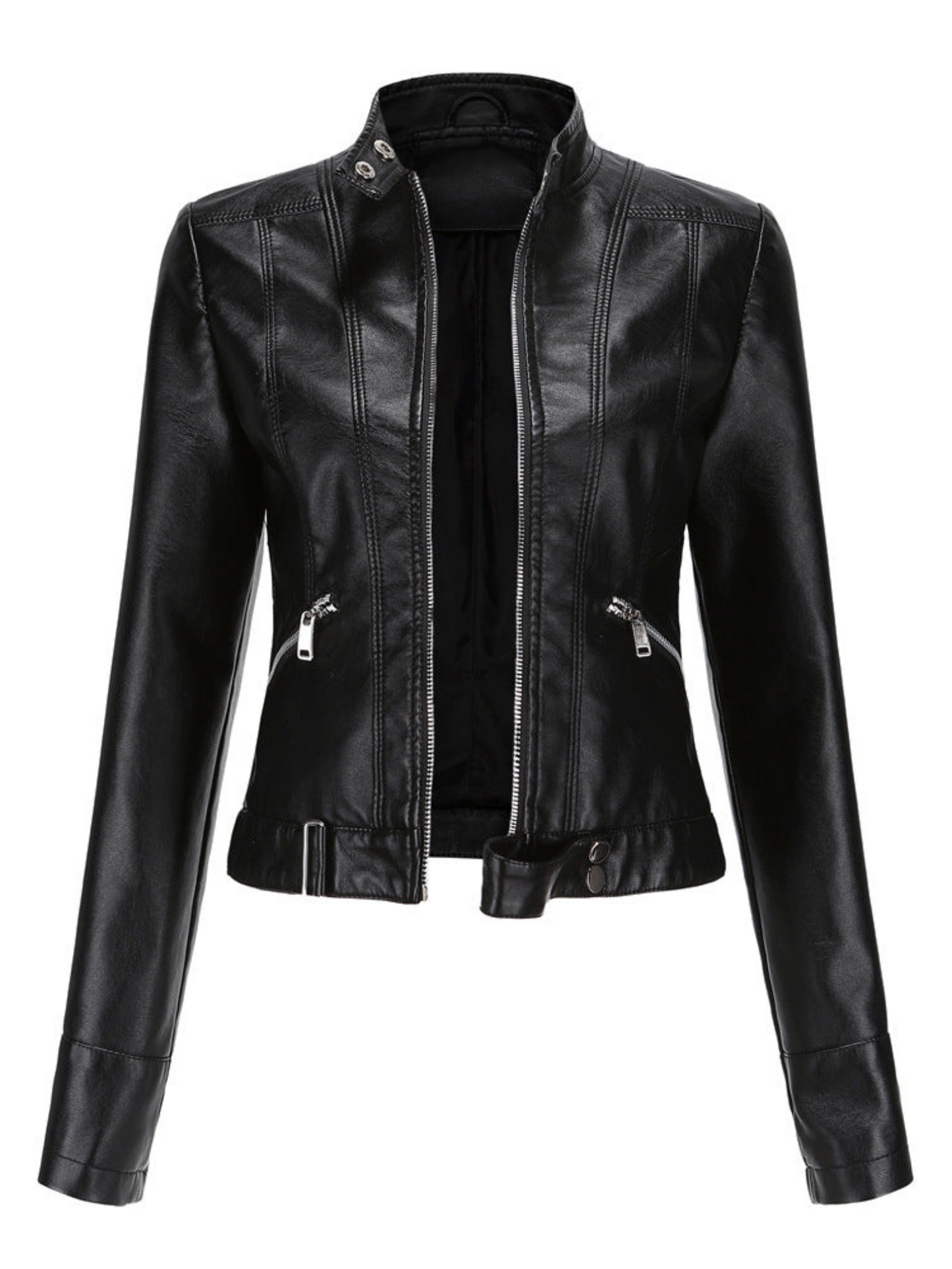 Leather Jacket for Women | Tailored Fit | Winter | Black