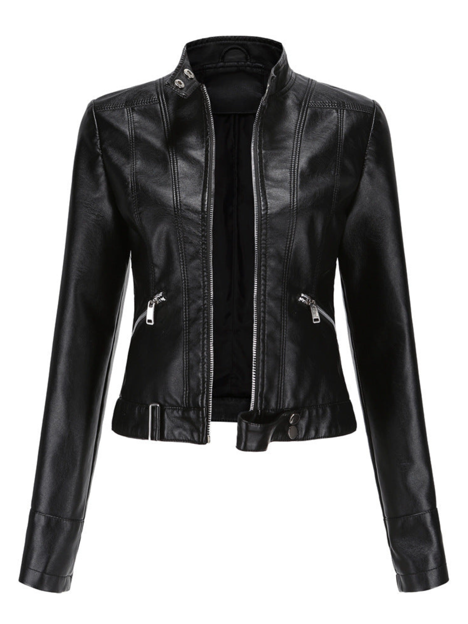 Leather Jacket for Women | Tailored Fit | Winter | Black