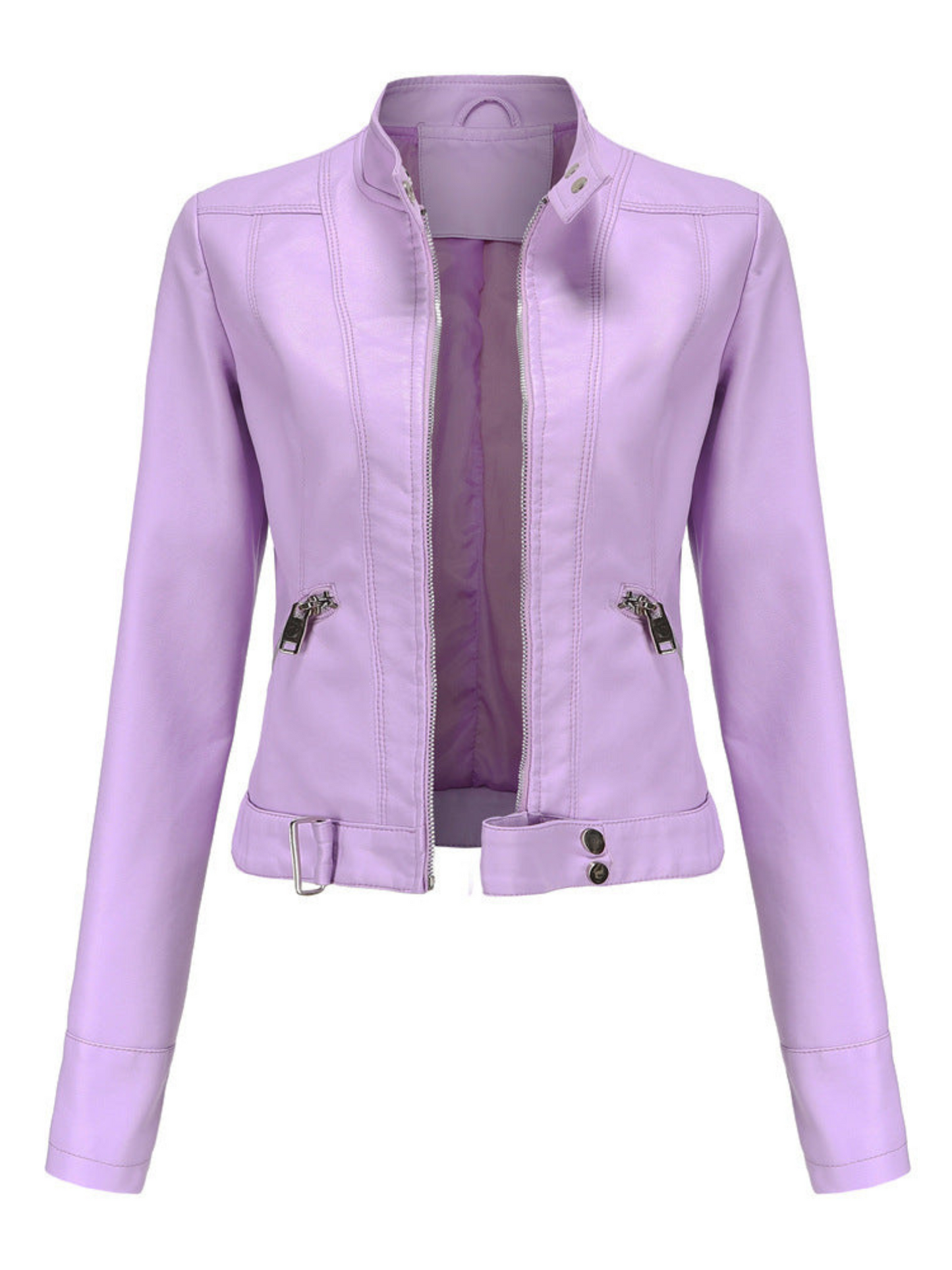 Leather Jacket for Women | Tailored Fit | Winter | Purple