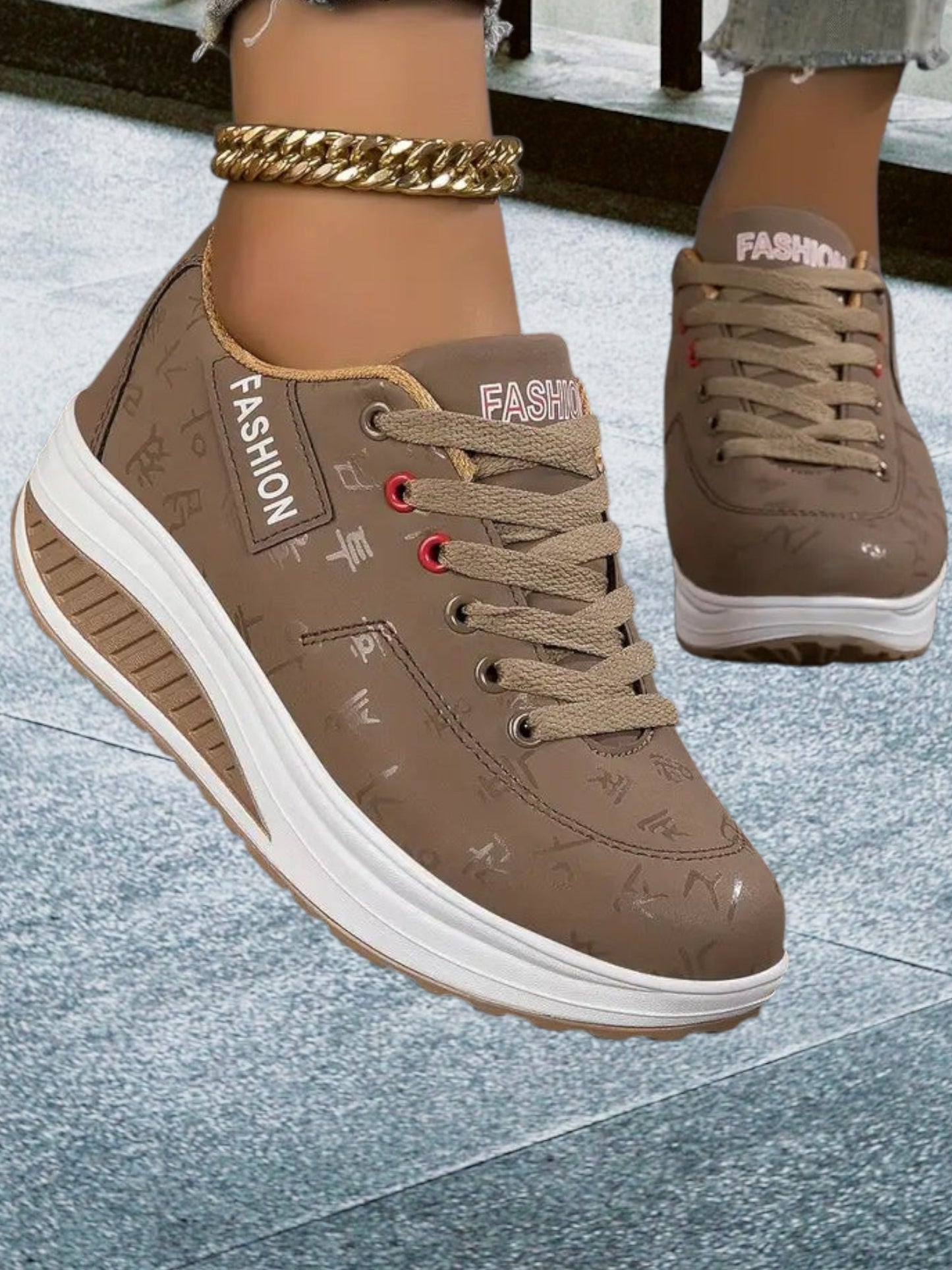 Lightweight Breathable Orthopedic Flex Shoes for Women with Modern Design | Brown