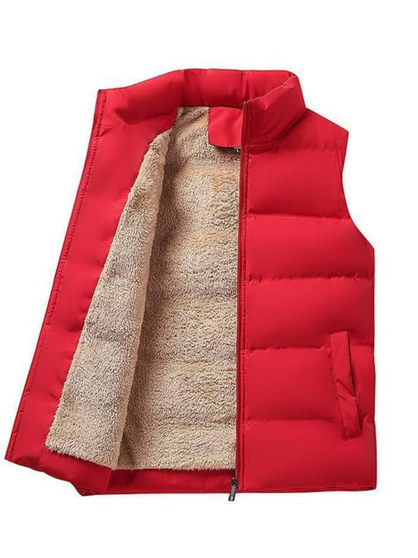 Lightweight Puffer Jacket for Men | Water-Resistant | Red