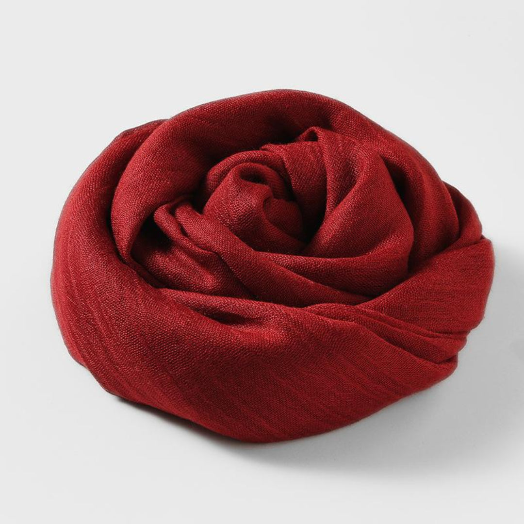 Lightweight Scarf for Women | Versatile Design | Burgundy