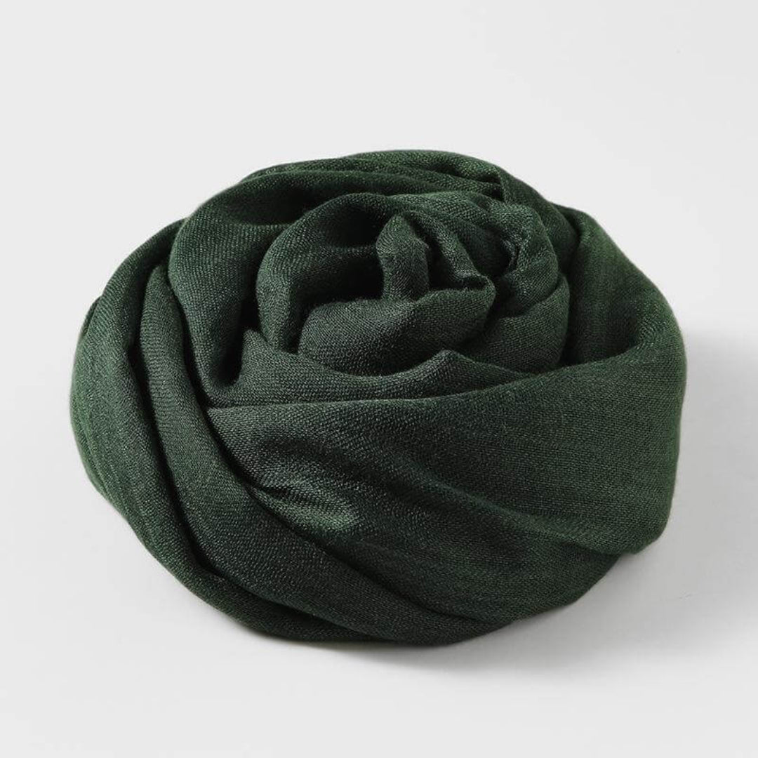 Lightweight Scarf for Women | Versatile Design | Dark green