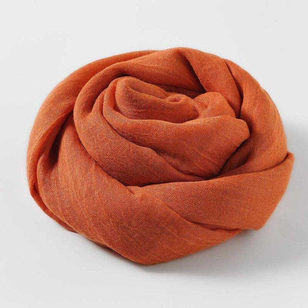 Lightweight Scarf for Women | Versatile Design | Orange