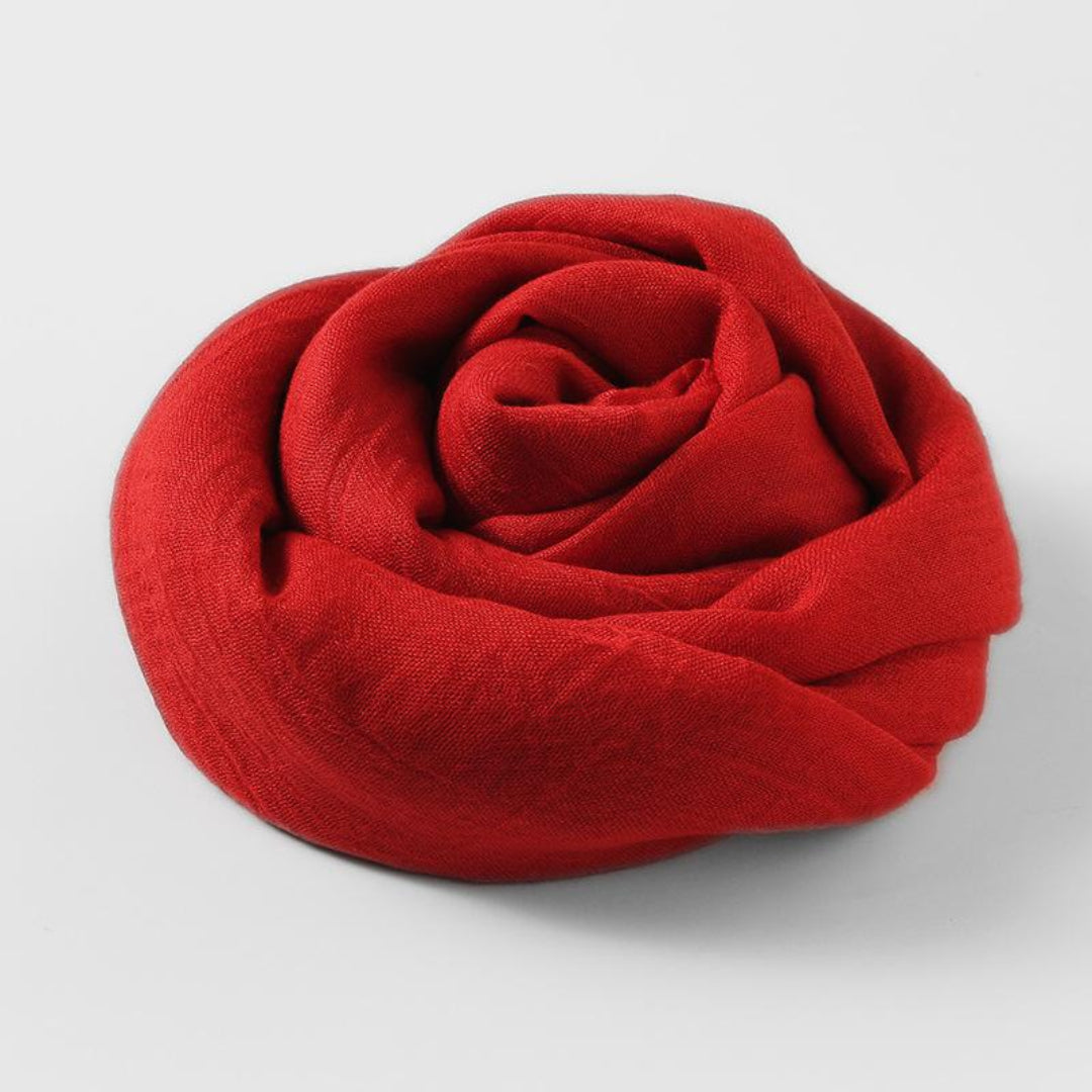 Lightweight Scarf for Women | Versatile Design | Red