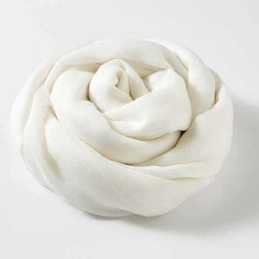Lightweight Scarf for Women | Versatile Design | White