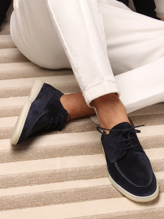 Loafers for Men | Comfortable Leather Design | Navy Blue