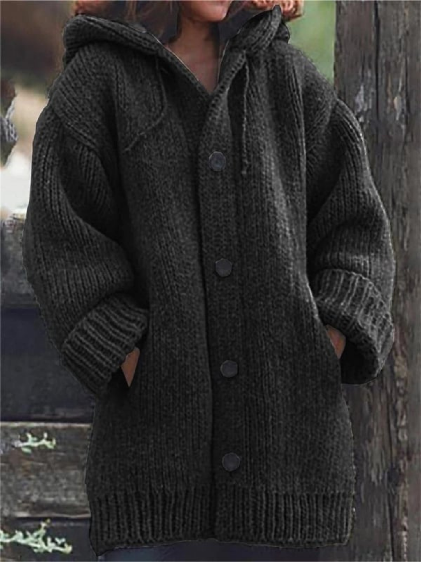 Long Cardigan for Women, Hooded | Long Length 2