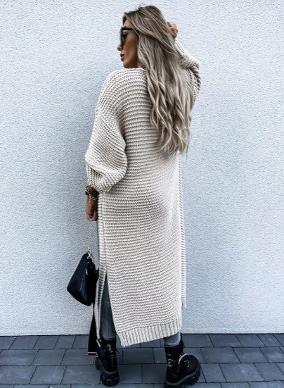 Long Cardigan for Women | Open Design, Ribbed Sleeves | Seasonal Versatility 3