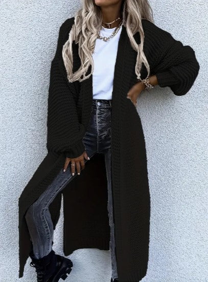 Long Cardigan for Women | Open Design, Ribbed Sleeves | Seasonal Versatility 4