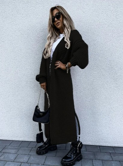 Long Cardigan for Women | Open Design, Ribbed Sleeves | Seasonal Versatility 5