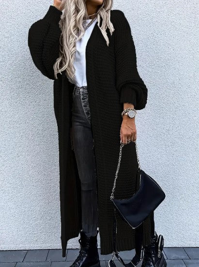 Long Cardigan for Women | Open Design, Ribbed Sleeves | Seasonal Versatility 6