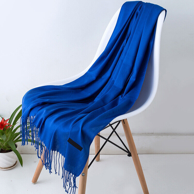 Long Scarf for Women | With Tassels | Blue