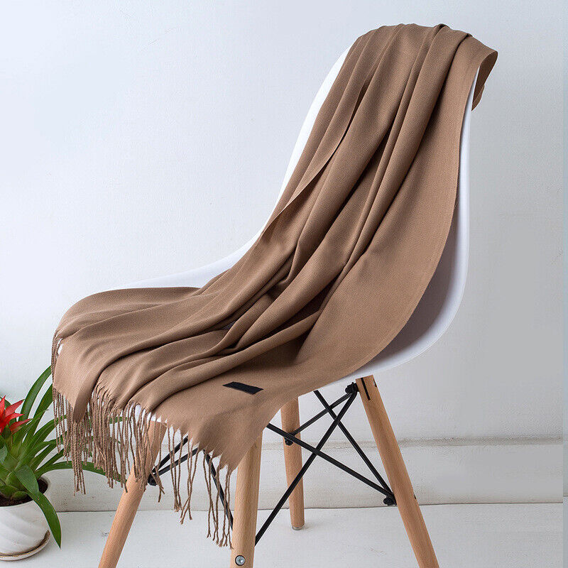 Long Scarf for Women | With Tassels | Brown