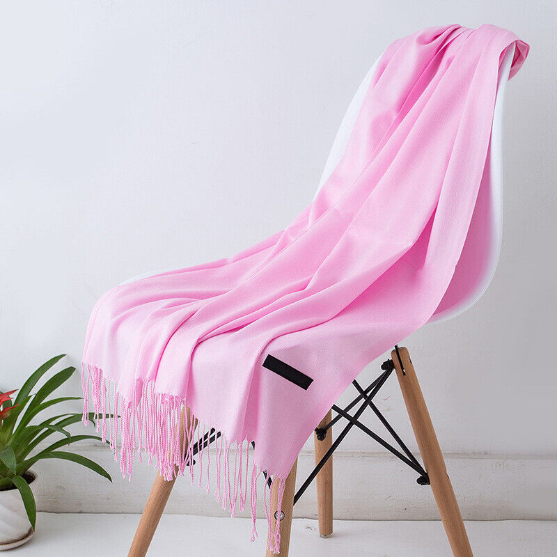 Long Scarf for Women | With Tassels | Pink