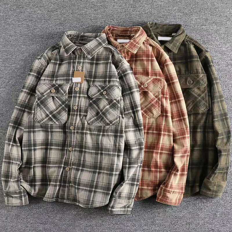 Long Sleeve Shirt for Men |  Classic button-front closure | Dark Gray2