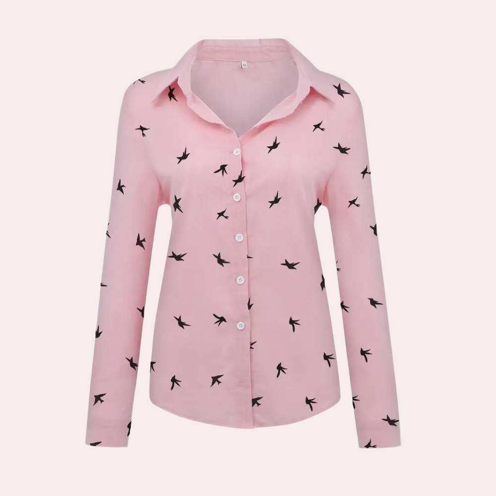 Long Sleeve Shirt for Women | Classic Fit | Pink