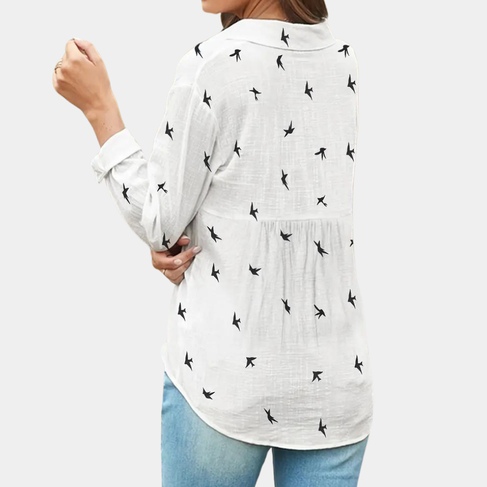 Long Sleeve Shirt for Women | Classic Fit | White
