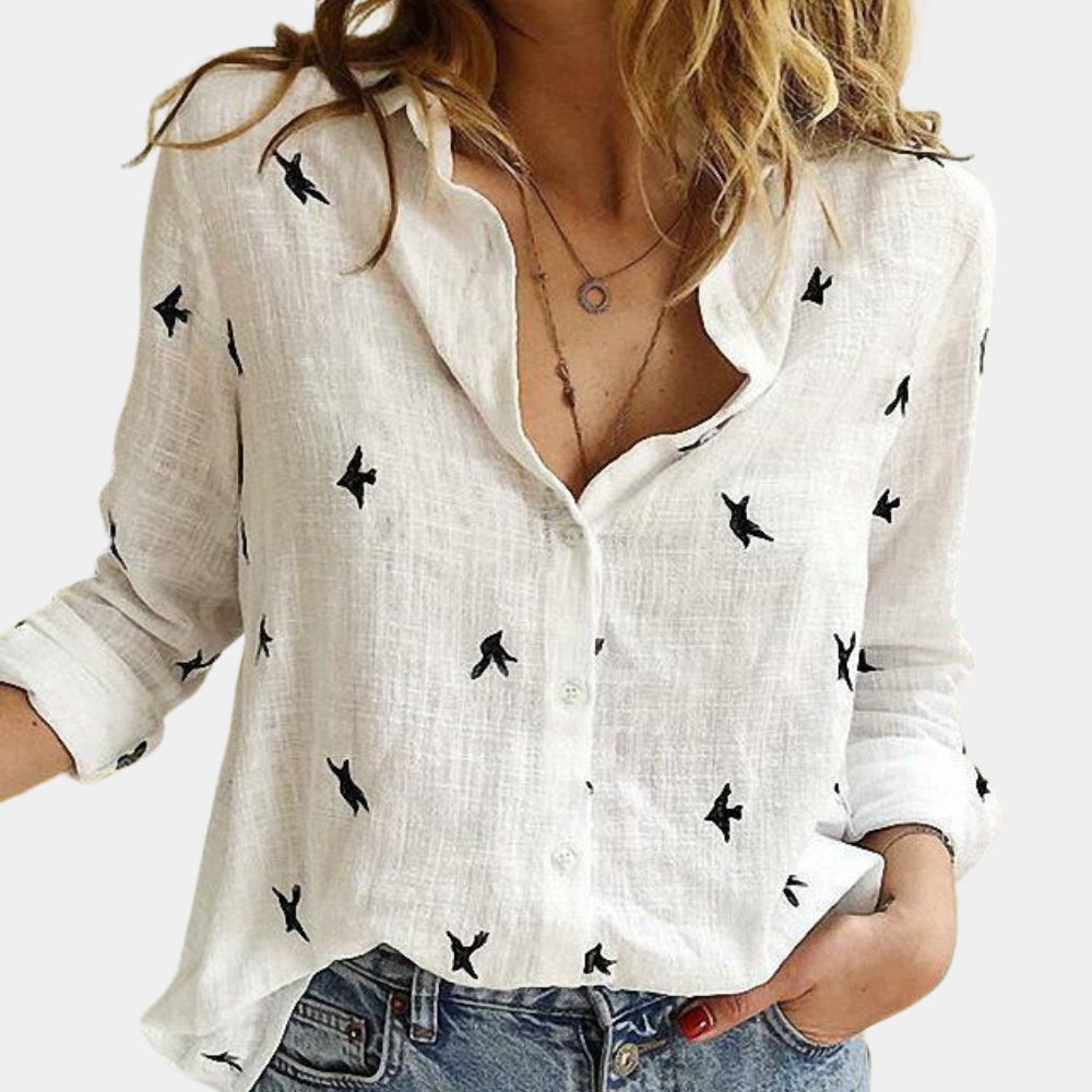 Long Sleeve Shirt for Women | Classic Fit | White1