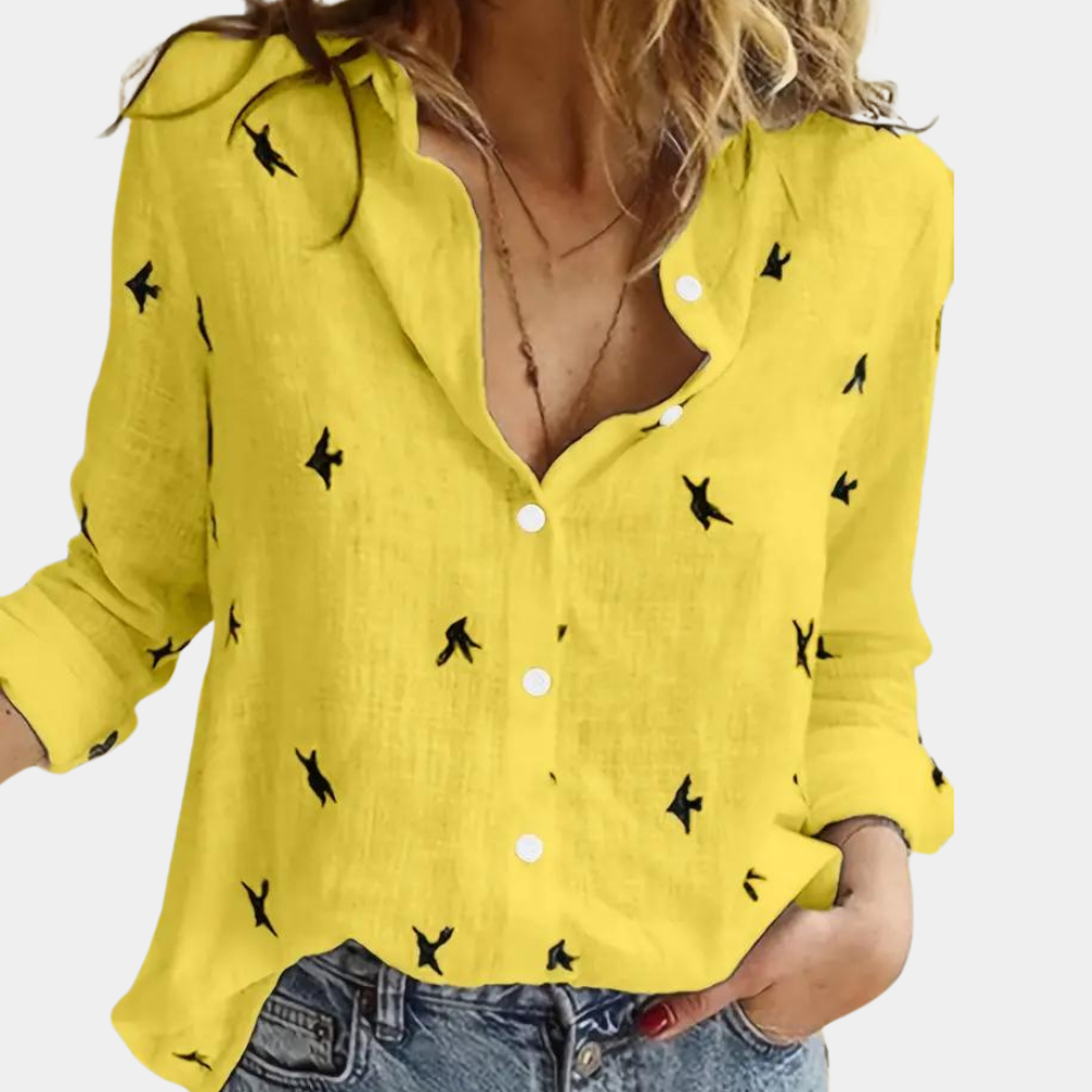 Long Sleeve Shirt for Women | Classic Fit | yellow